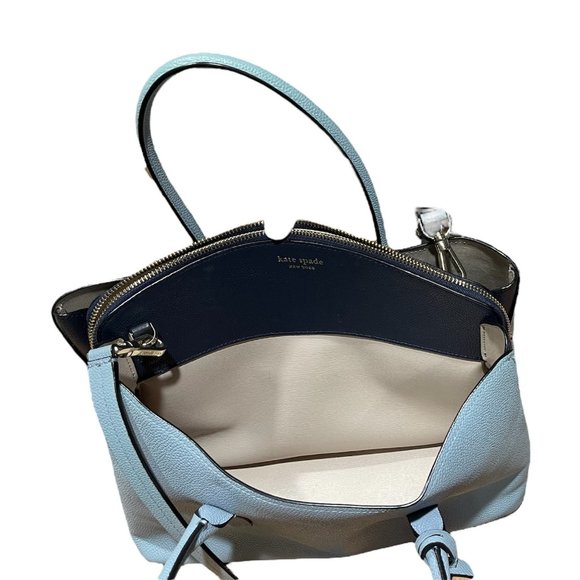 Kate Spade New York Margaux Medium Satchel / Blue Leather - Picture 6 of 12